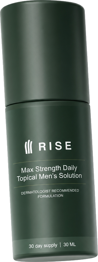 Rise Max Strength Daily Topical Men's Solution bottle